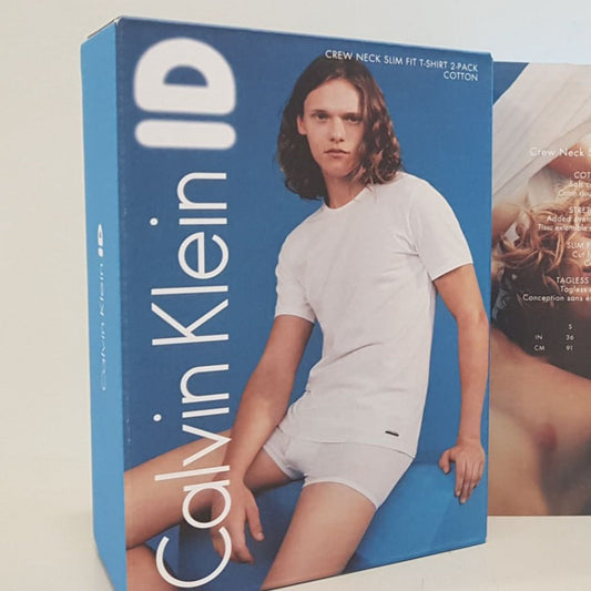 wholesale designer calvin klein 2 pack cotton crew neck t-shirt - D&D Moda