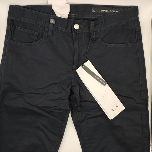 Armani Exchange Gabadine J13 Navy Trousers W30 L32 - D&D Moda