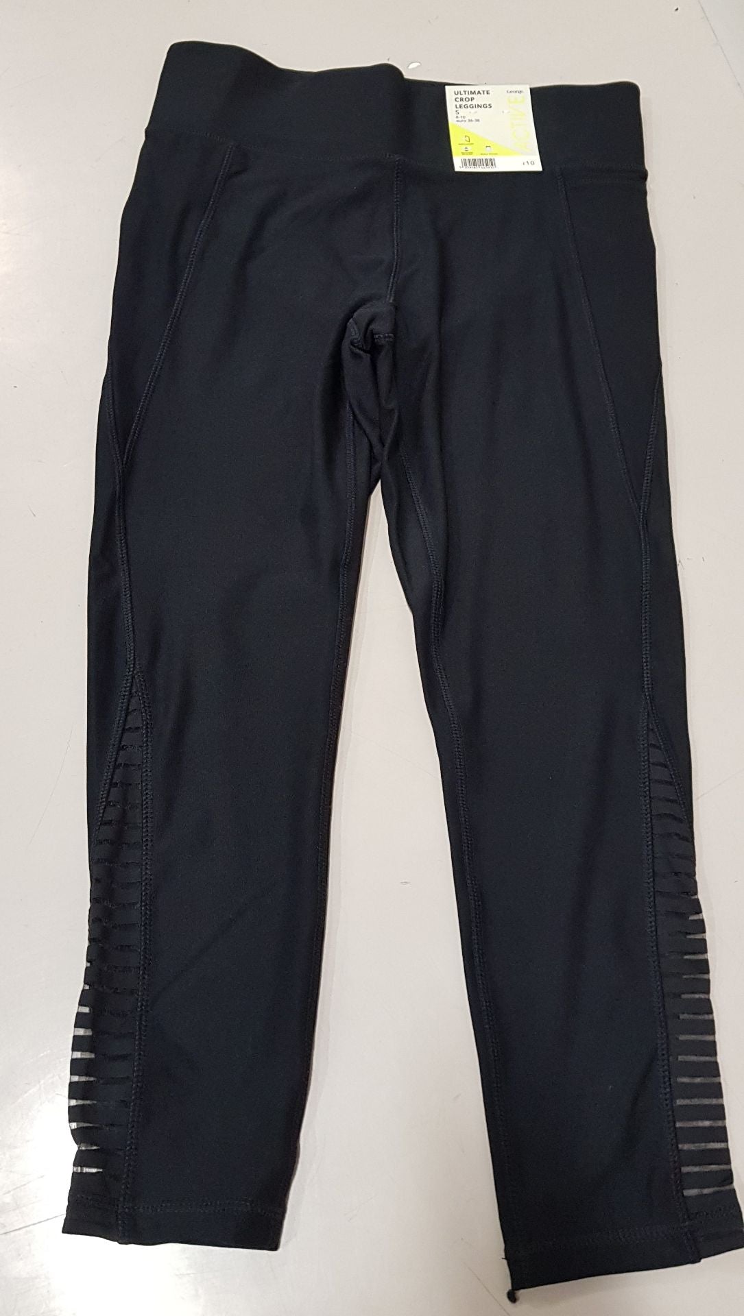 George Asda Womens Pinstripe Bootcut Trousers Size 14 Uk Leg 31