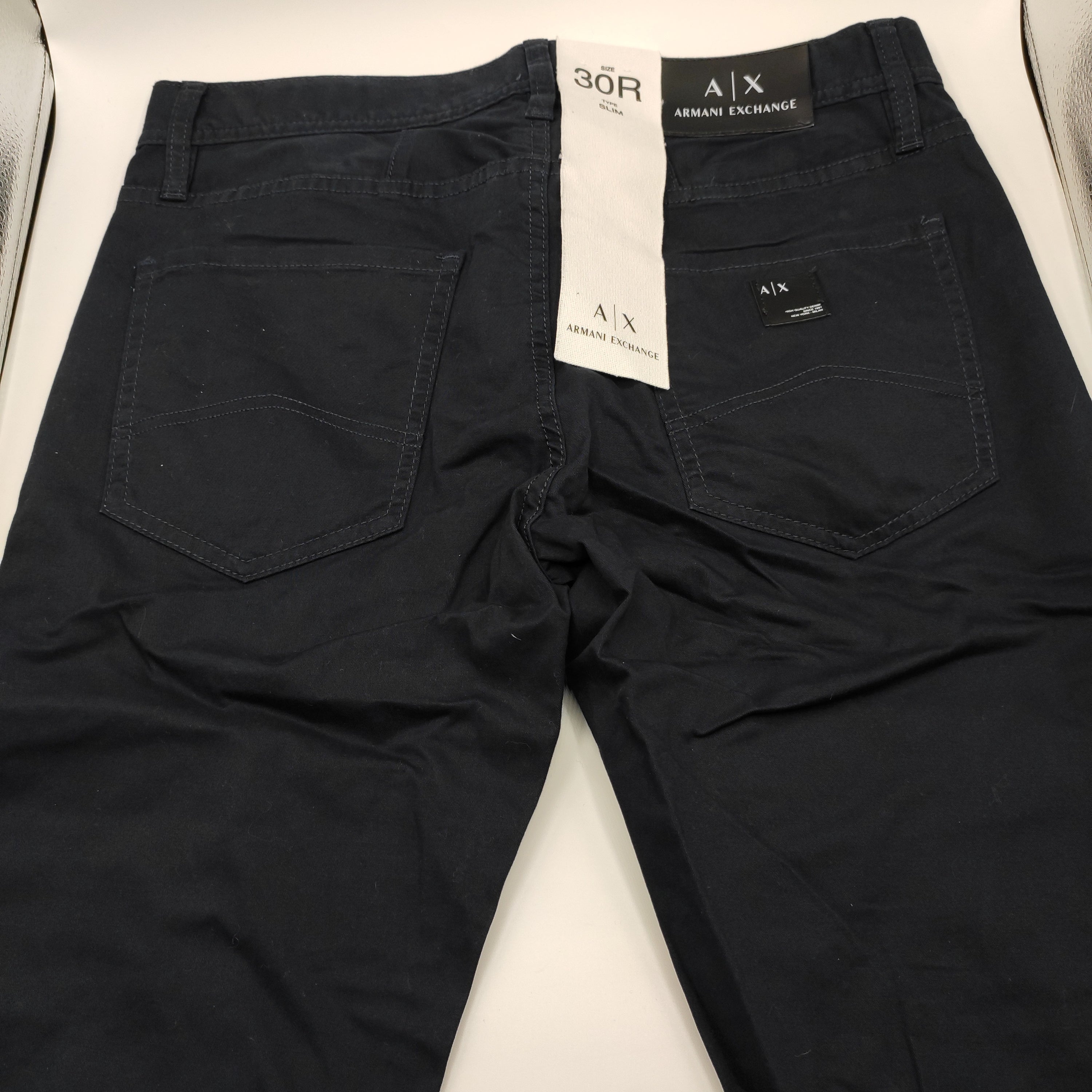 Armani Exchange Gabadine J13 Navy Trousers W30 L32 D D Moda