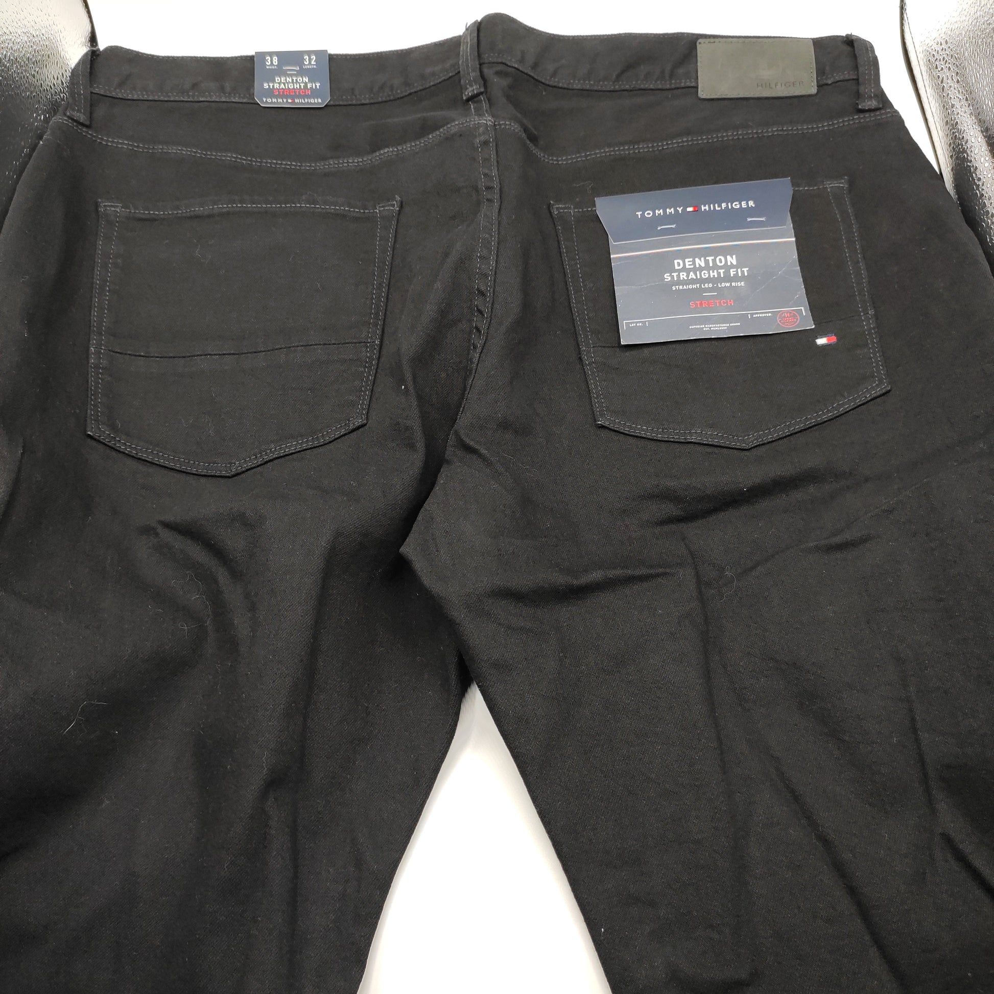 Tommy Hilfiger Corr Denton Straight Fit Black Jeans W38 L32 - D&D Moda