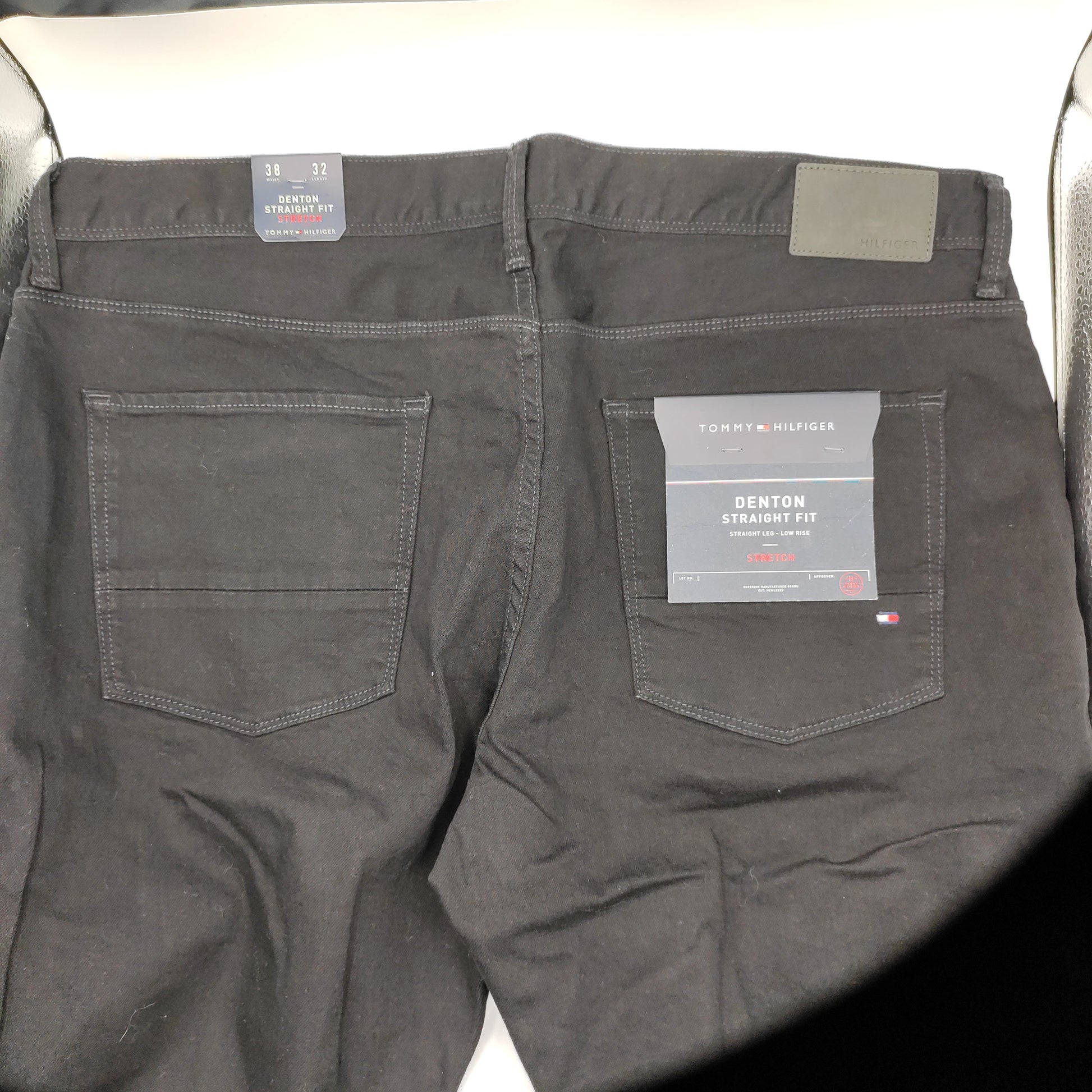Tommy Hilfiger Corr Straight Fit Black Jeans W38 L32 | D&D Moda