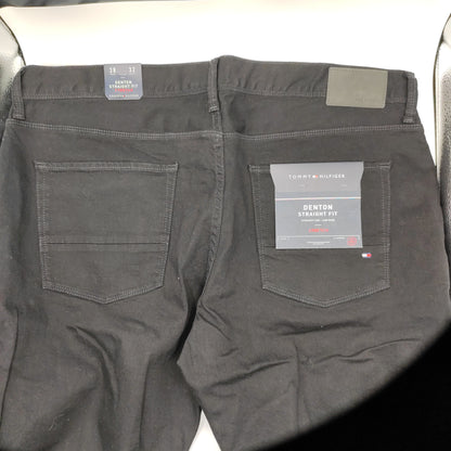Tommy Hilfiger Corr Denton Straight Fit Black Jeans W38 L32 - D&D Moda