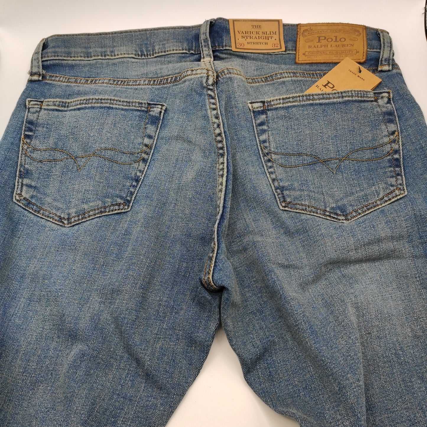 Polo Ralph Lauren Varick Slim Straight Distressed Jeans W30 L32 - D&D Moda