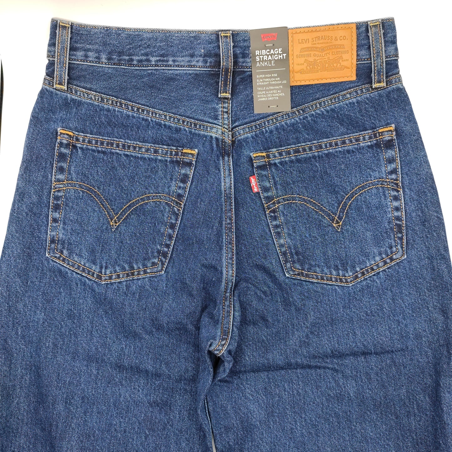 Levi's Ribcage Straight Ankle Noe Dark Minera Women's Jeans W28 L27 - D&D Moda