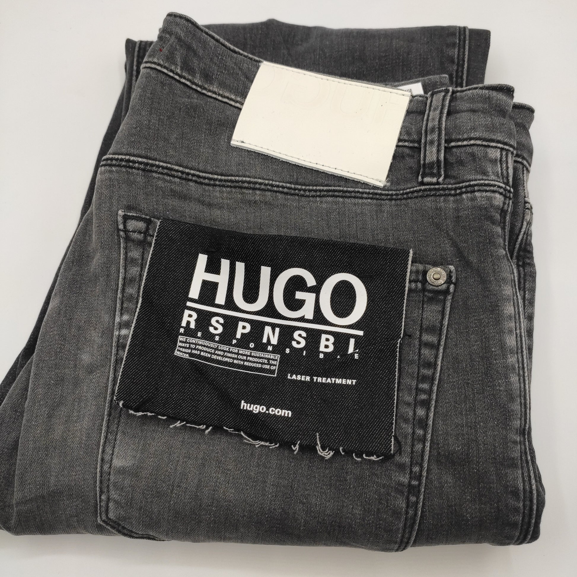 Hugo Boss Slim Fit Jeans in Washed Grey W32 L34 D&D Moda
