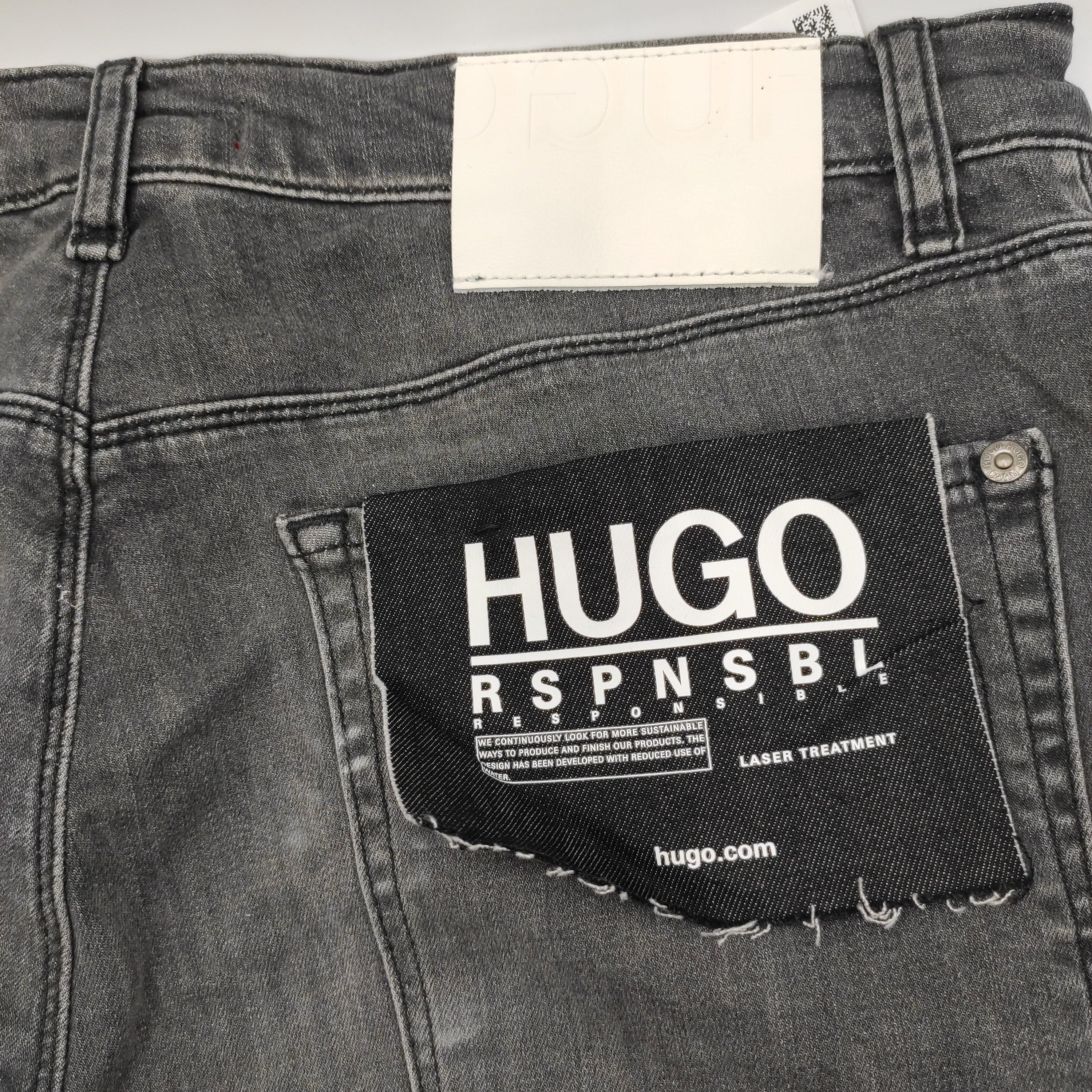 Hugo Boss Slim Fit Jeans in Washed Grey W32 L34