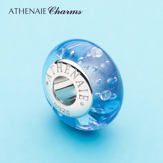 Athenaie Blue Sea Murano Charm - D&D Moda