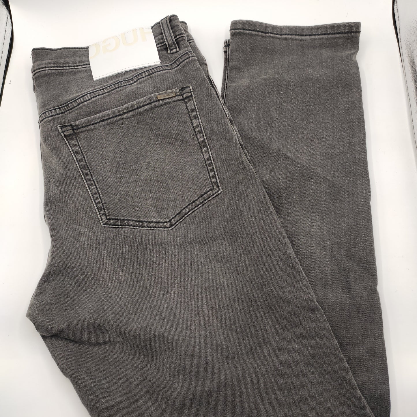 Hugo Boss 634 Tapered Fit Washed Grey Jeans W30 L34 - D&D Moda