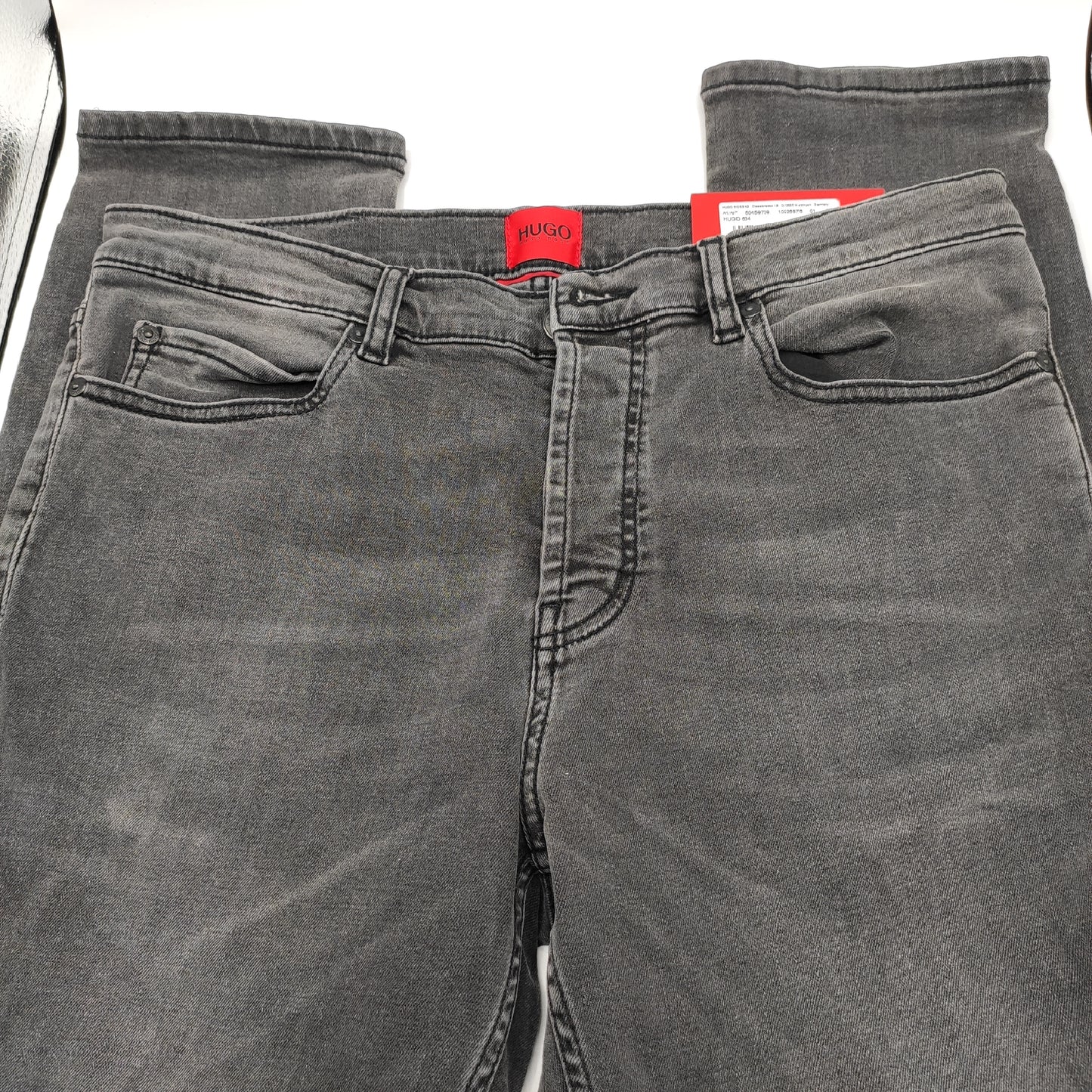 Hugo Boss 634 Tapered Fit Washed Grey Jeans W30 L34 - D&D Moda