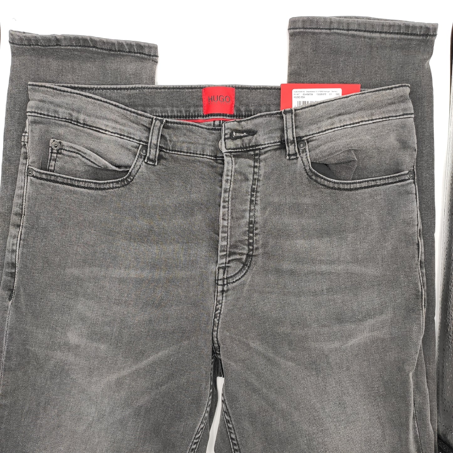 Hugo Boss 634 Tapered Fit Washed Grey Jeans W30 L34 - D&D Moda